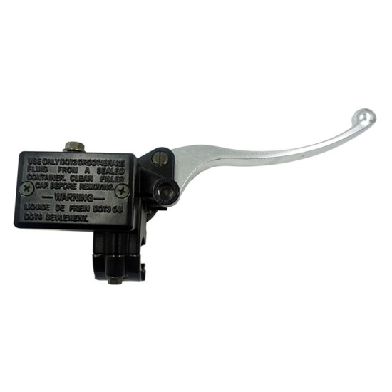 Motorcycle Modification Accessories Pump Assembly Front Hydraulic Brake Oil Pump(White Handle Black Pump)