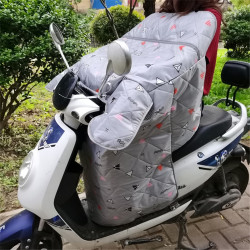 Summer Motorcycle Waterproof Windshield Covered Sunshade(Gray Triangle)