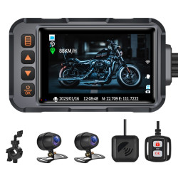 SE65 Dual 1080P Waterproof HD Motorcycle DVR, Support WiFi / GPS / Cycling Video