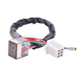 Universal LED 5-speed Gear Display Motorcycle Display Shift Lever Sensor