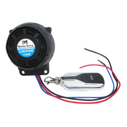 Motorcycle Waterproof Security Alarm System with Remote Control(Host and Siren in One)