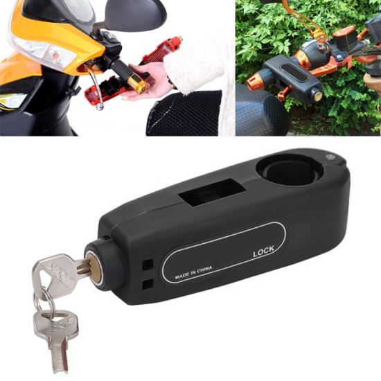 Speedpark Motorcycles Handle Anti-theft Lock Horn Lock (Black)