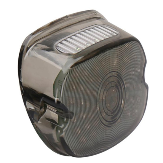 OL-HT01B Motorcycle LED Retro Tail Light Modified Independent Turn Signal Light(Smoked Black)