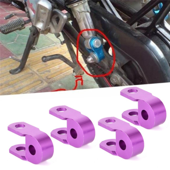 2 Pairs Shock Absorber Extender Height Extension for Motorcycle, Size: Small(Purple)