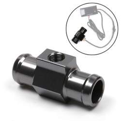 Motorcycle Modification Parts Universal CNC Aluminum Water Temperature Gauge Sensor Joint Transfer Interface, Size: 22mm(Silver Grey)