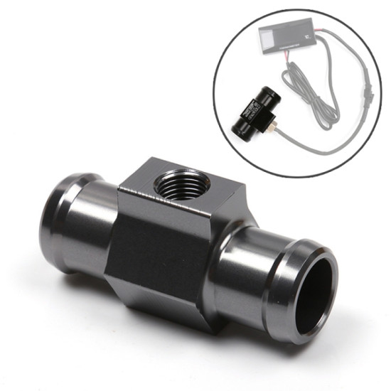 Motorcycle Modification Parts Universal CNC Aluminum Water Temperature Gauge Sensor Joint Transfer Interface, Size: 22mm(Silver Grey)