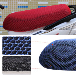 Waterproof Motorcycle Sun Protection Heat Insulation Seat Cover Prevent Bask In Seat Scooter Cushion Protect, Size: M, Length: 60-70cm; Width: 40-45cm(Red)