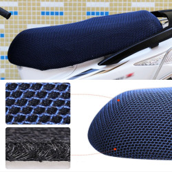 Waterproof Motorcycle Sun Protection Heat Insulation Seat Cover Prevent Bask In Seat Scooter Cushion Protect, Size: XL, Length: 78-85cm; Width: 40-53cm(Blue)