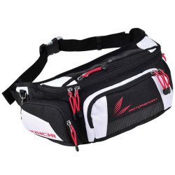 RSB 267 Motorcycle Racing Purses Pack Leg Bag Waist Belt Packs(White)