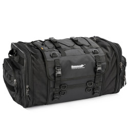 Rhinowalk MT4060 Large-capacity Foldable Expandable Tail Bag for Motorcycle Riding with Rain Cover(Black)