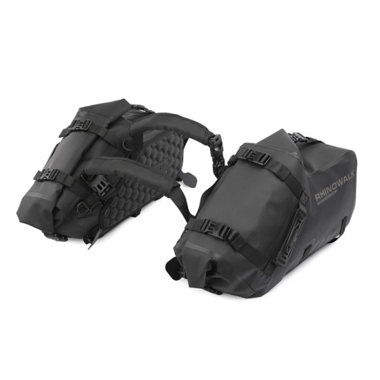 Rhinowalk MT1428 Large-capacity Waterproof and Wear-resistant Motorcycle Double-side Bag(Black)