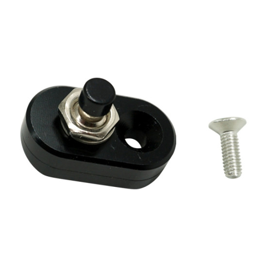 Motorcycle Modification Accessories Handlebar Switch Headlights Spotlights Overtaking Lights Power Off Start Ignition Horn Combination Switch, Specification: Single Switch Black