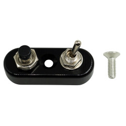 Motorcycle Modification Accessories Handlebar Switch Headlights Spotlights Overtaking Lights Power Off Start Ignition Horn Combination Switch, Specification: Double Switch Black