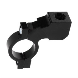 Motorcycle Modified Rear View Mirror Bracket Holder Clamp E-Bike Mirror Mount Reflector Clamp(Black)