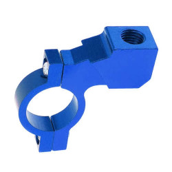 Motorcycle Modified Rear View Mirror Bracket Holder Clamp E-Bike Mirror Mount Reflector Clamp(Dark Blue)