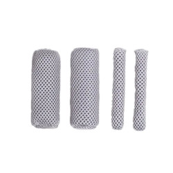 Summer Ice Silk Sweat-absorbent Breathable Electric Vehicle Grips, Color: Light Grey