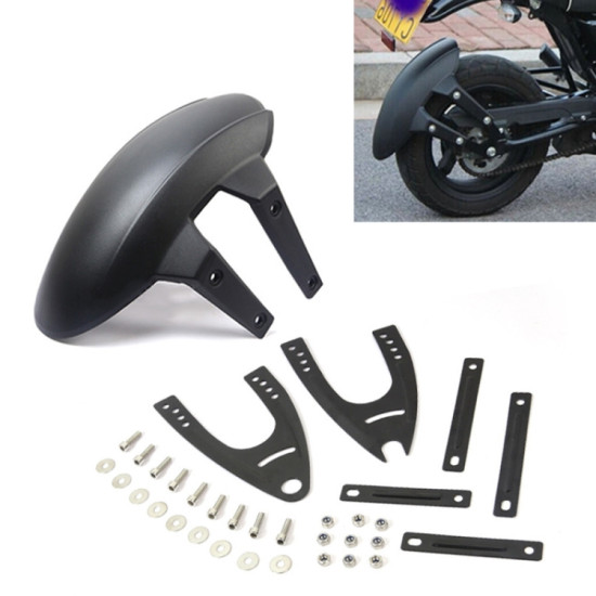 Motorcycle Modified Fender Rear Wheel Fender Dustproof PP Splash Flaps Mudguards Fender Guard for CFMOTO 150NK / Kawasaki Z250 / Honda CB190R
