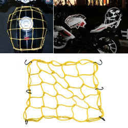 Motorcycle Reflective Helmet Net Fuel Tank Fix Net, Size: 30 x 30cm (Yellow)