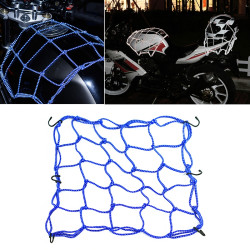 Motorcycle Reflective Helmet Net Fuel Tank Fix Net, Size: 40 x 40cm (Blue)