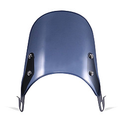 XRL-456120 Motorcycle 5-7 inch Headlight Retro Windshield(Grey Blue)