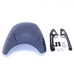 XRL-DF-7654 Motorcycle Headlight Retro Windshield for DUCATI(Transparent Smoked)