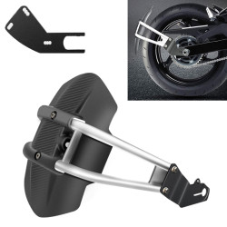 Motorcycle Stainless Steel Modified Rear Wheel Fender Dustproof Splash Flaps Mudguards Fender Guard, Style:B Style Foot