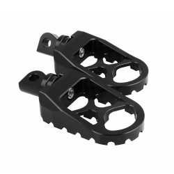 Motorcycle Modification Pedal Set Wide Fat Footpegs Foot Pegs for Harley(Black)