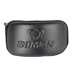 SOMAN Motorcycle Goggles Protective Box Hard Shell EVA Case(Black)