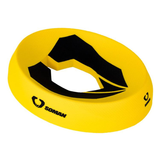 SOMAN Motorcycle Helmet Support Pad Anti-slip Protection Stand(Yellow)