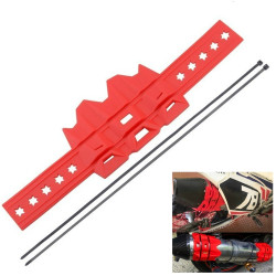 Motorcycle Modification Accessories Exhaust Pipe Anti-scratch Protective Cover Anti-scalding Rubber Ring Insulation Glue(Red)