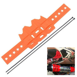 Motorcycle Modification Accessories Exhaust Pipe Anti-scratch Protective Cover Anti-scalding Rubber Ring Insulation Glue(Orange)
