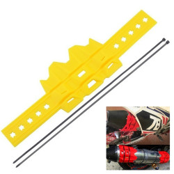 Motorcycle Modification Accessories Exhaust Pipe Anti-scratch Protective Cover Anti-scalding Rubber Ring Insulation Glue(Yellow)