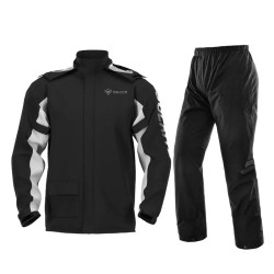 SULAITE Outdoor Motorcycle Riding Full Body Split Raincoat Suit, Size: M(Black)