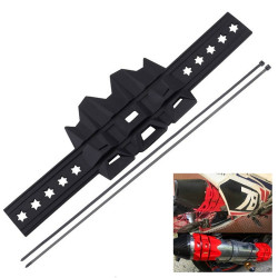 Motorcycle Modification Accessories Exhaust Pipe Anti-scratch Protective Cover Anti-scalding Rubber Ring Insulation Glue(Black)
