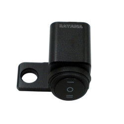 RAYANA Motorcycle Off-Road Vehicle Modification Parts Aluminum Alloy Mirror Seat Switch Headlight Spotlight Double Flash Steering Switch(Waterproof One in Two Out (Hole on the Left))(Waterproof One in Two Out (Hole on the Left))