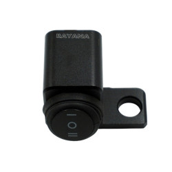 RAYANA Motorcycle Off-Road Vehicle Modification Parts Aluminum Alloy Mirror Seat Switch Headlight Spotlight Double Flash Steering Switch(Waterproof One in Two Out (Hole on the Right))(Waterproof One in Two Out (Hole on the Right))