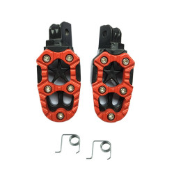 Motorcycle Modified Aluminum Alloy Foot Pedal Accessories(Red)