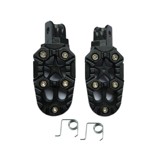 Motorcycle Modified Aluminum Alloy Foot Pedal Accessories(Black)