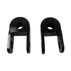 1pair Motorcycle Electric Vehicle Modification Accessories Small CNC Aluminum Alloy Shock Absorption Increaser(Black)