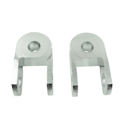 1pair Motorcycle Electric Vehicle Modification Accessories Small CNC Aluminum Alloy Shock Absorption Increaser(Silver)
