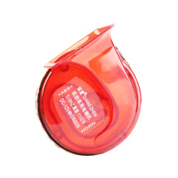 Motorcycle High And Low Snail Waterproof Speaker With Lamp(Red)