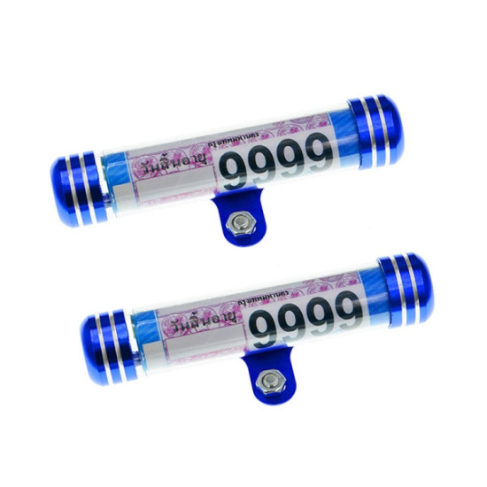 TF-2224 2pcs Multifunctional Waterproof Motorcycle Tax Bill Collection Tube(Blue)