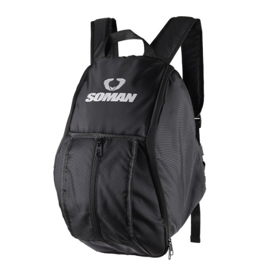 SOMAN Cycling Backpack Waterproof Motorcycle Helmet Bag(Black)
