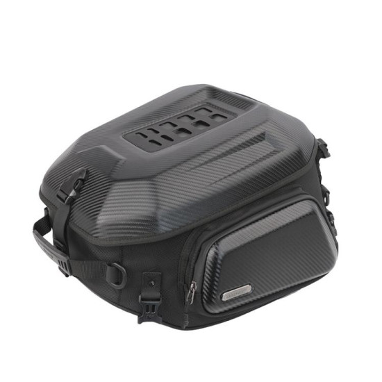Rhinowalk MT2335 23L-35L Expandable Large-capacity EVA Hard Shell Motorcycle Tail Bag(Carbon Fiber)