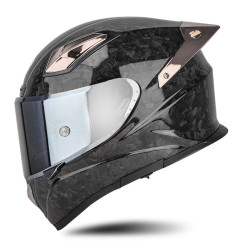 SOMAN Four Seasons Full Cover Motorcycle Helmet, Size: L(Cheetah Print Silver)