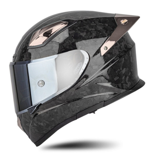SOMAN Four Seasons Full Cover Motorcycle Helmet, Size: XL(Cheetah Print Silver)