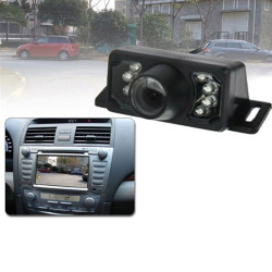 7 LED IR Infrared Waterproof Night Vision Wired Short Lens DVD Rear View, With Scaleplate, Support Installed in Car DVD Navigator or Car Monitor, Wide Viewing Angle: 140 degree (YX002)(Black)