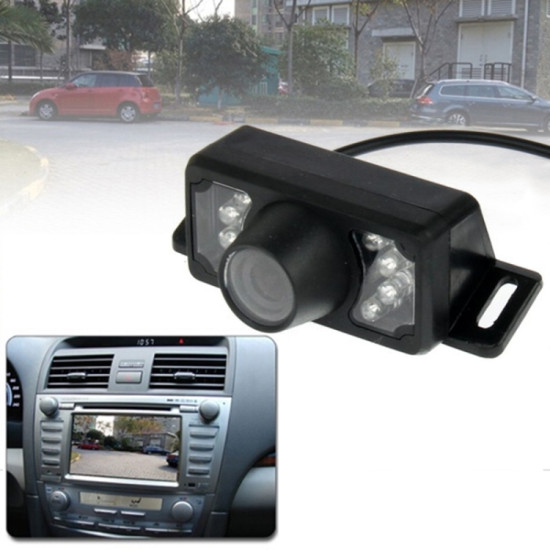 7 LED IR Infrared Waterproof Night Vision Wireless Short Lens DVD Rear View With Scaleplate, Support Installed in Car DVD Navigator, Wide Viewing Angle: 140 degree (WX002)(Black)