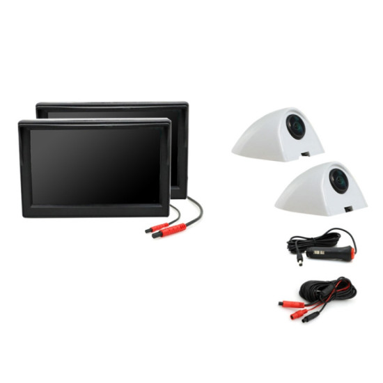 5 Inch AHD Video Monitor Car Reversing High-Definition Camera, Specification: No Video Recording + Side Mounting