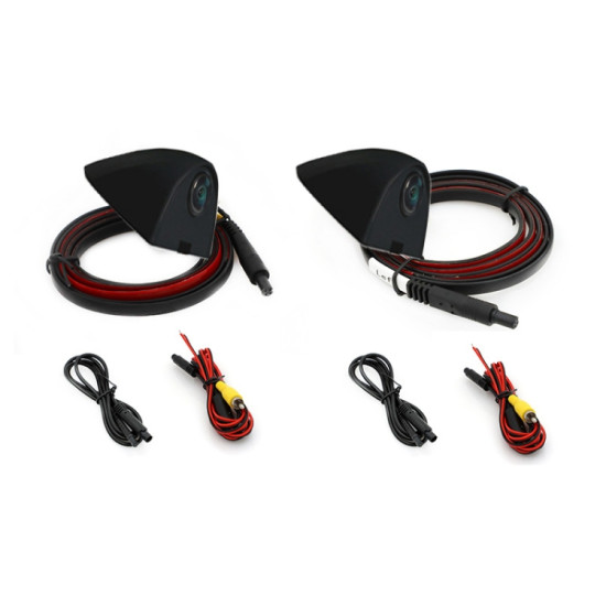 Punch-Free Car Imaging Side View Blind Spot Car Universal Night Vision Camera, Specifications: AHD1080P Black